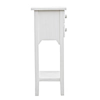 Mobiletto 2 Cassetti Legno Bianco Rustico da Interno - BLAINE