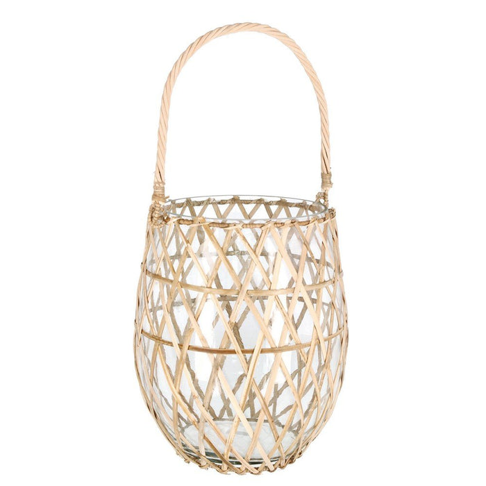 Vaso in Vetro Marrone Boho da Interno H14 cm - ASUKA