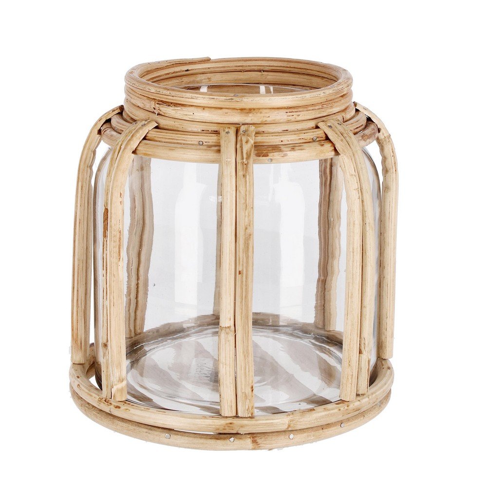 Vaso in Vetro Marrone Naturale Boho da Interno H11 cm - ASUKA