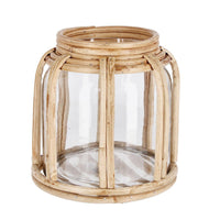 Vaso in Vetro Marrone Naturale Boho da Interno H11 cm - ASUKA