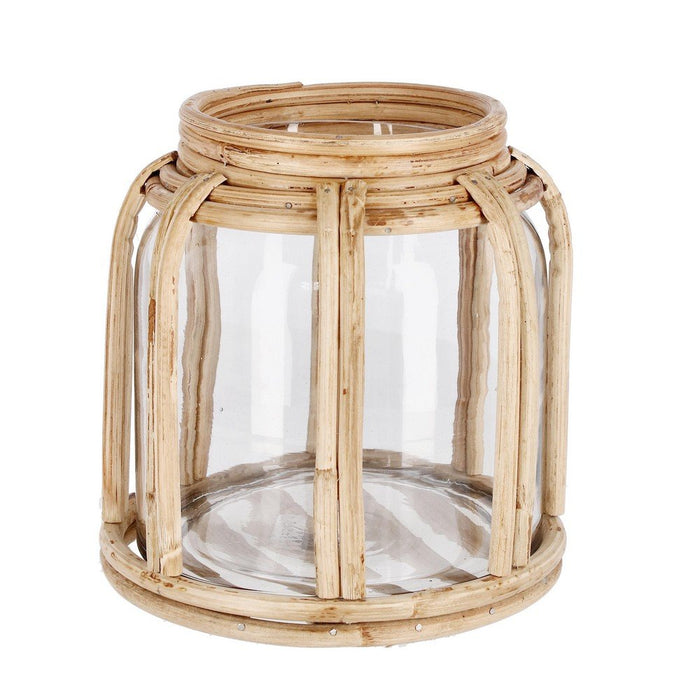Vaso in Vetro Marrone Naturale Boho da Interno H11 cm - ASUKA