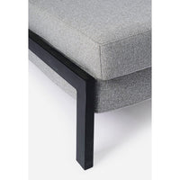 Divano Letto 2 Posti Acciaio Beige Moderno da Interno - ASHTON