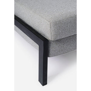 Divano Letto 2 Posti Acciaio Beige Moderno da Interno - ASHTON