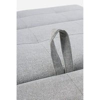 Divano Letto 2 Posti Acciaio Beige Moderno da Interno - ASHTON