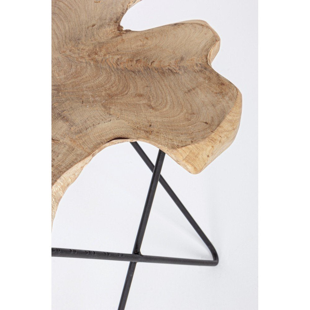 Tavolino in Teak Nero Industriale da Interno - APOLLO