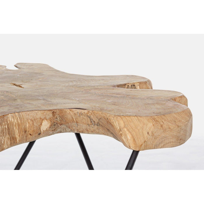 Tavolino in Teak Nero Industriale da Interno - APOLLO