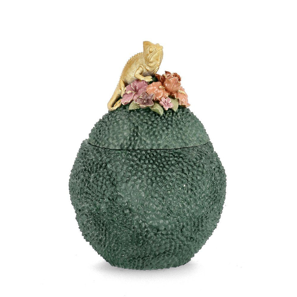 Decorazione Camaleonte Poliresina Verde da Interno H35,5 - ANYA Colore: Verde