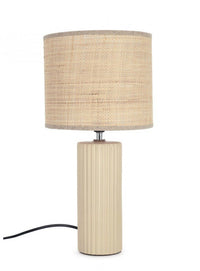 Lampada da Tavolo Ceramica Grigia Moderna da Interno - AMIR Colore: Beige