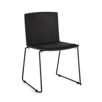 Set 4 Sedie Resina Verde Moderne da Interno - AMARA Colore: Nero