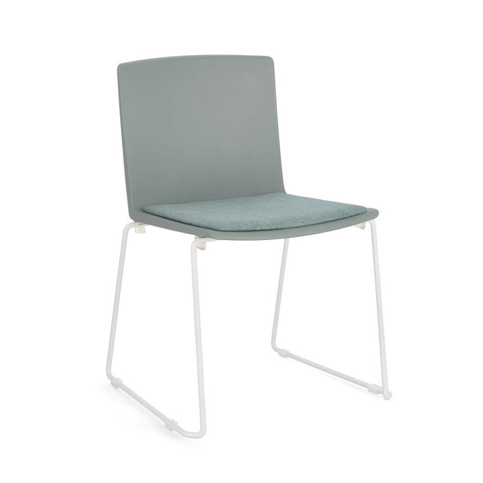 Set 4 Sedie Resina Verde Moderne da Interno - AMARA Colore: Verde