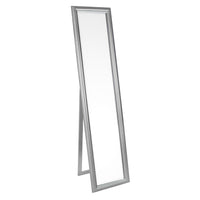 Specchio con Stand Argentato Moderno da Interno 40x170 - ATEN Colore: Argentato