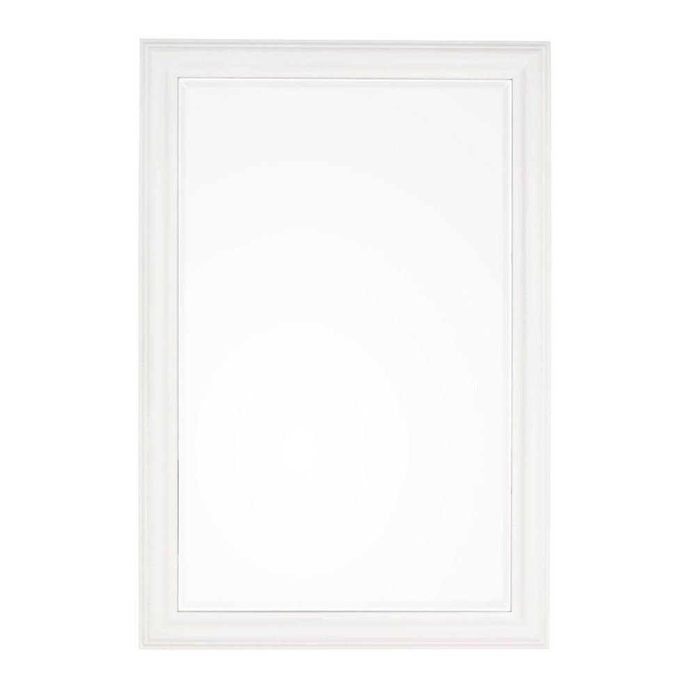 Specchio Legno Bianco Classico da Parete 60x90 cm - ALLEN Colore: Bianco