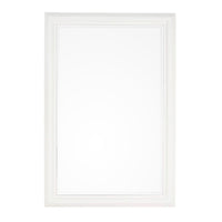 Specchio Legno Bianco Classico da Parete 60x90 cm - ALLEN Colore: Bianco
