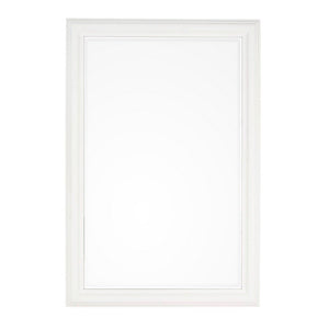 Specchio Legno Bianco Classico da Parete 60x90 cm - ALLEN Colore: Bianco