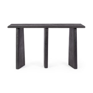 Consolle Legno Nero Moderna da Interno 130x40 - ALEXIA