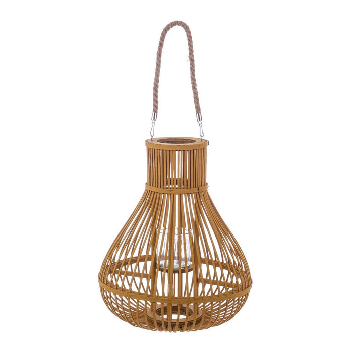 Set 2 Lanterne in Iuta Boho da Esterno - AISHA Colore: Marrone