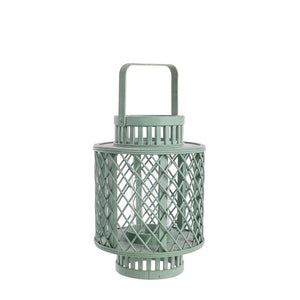 Set 4 Lanterne in Bamboo Verde Boho da Esterno - AHMED