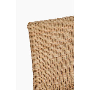 Sedia Rattan Legno Marrone Rustica da Interni - ADELA