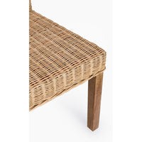 Sedia Rattan Legno Marrone Rustica da Interni - ADELA