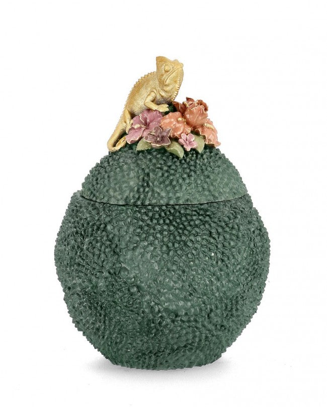 Decorazione Camaleonte Poliresina Verde da Interno H35,5 - ANYA Colore: Verde