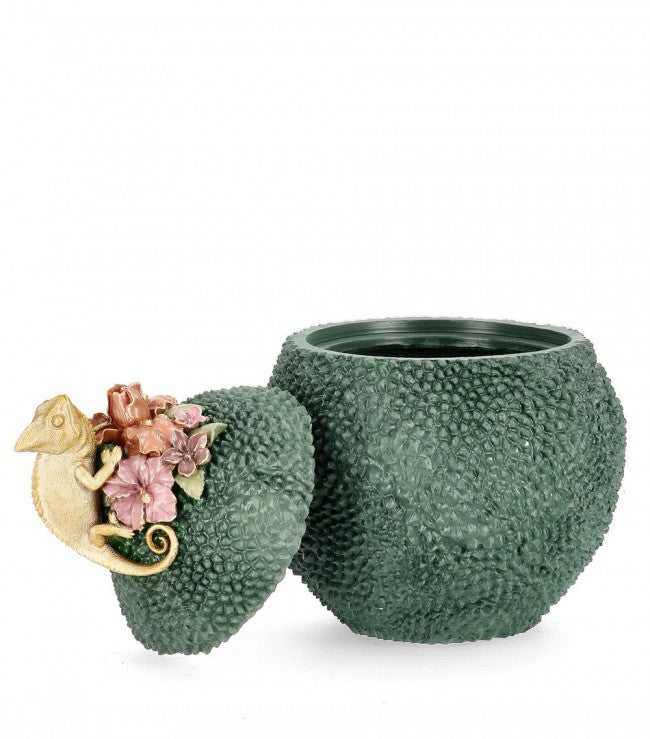 Decorazione Camaleonte Poliresina Verde da Interno H35,5 - ANYA Colore: Verde