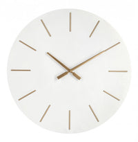 Orologio da Parete Bianco Moderno 60 cm - TIME Colore: Nero