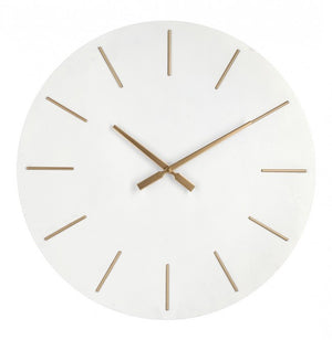 Orologio da Parete Bianco Moderno 60 cm - TIME Colore: Nero