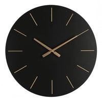 Orologio da Parete Bianco Moderno 60 cm - TIME Colore: Nero