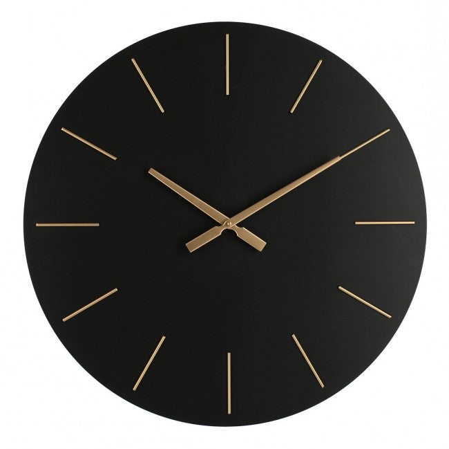 Orologio da Parete Bianco Moderno 60 cm - TIME Colore: Nero