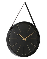 Orologio da Parete Bianco Moderno da Interno 40x66 cm - SIL Colore: Nero
