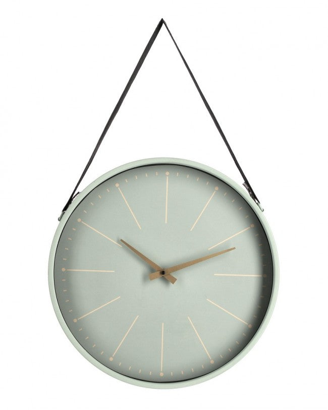Orologio da Parete Bianco Moderno da Interno 40x66 cm - SIL Colore: Verde Acqua