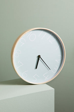 Orologio da Parete Legno Tortora Moderno 30 cm - BRILLO Colore: Verde