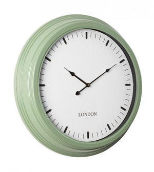 Orologio da Parete Metallo Blu Moderno 58,5 cm - RADIOSO Colore: Verde