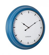 Orologio da Parete Metallo Blu Moderno 58,5 cm - RADIOSO Colore: Blu