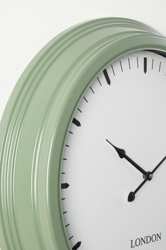 Orologio da Parete Metallo Blu Moderno 58,5 cm - RADIOSO Colore: Verde