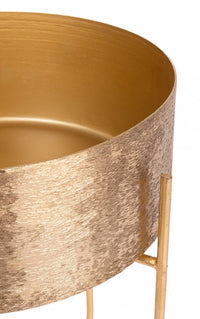 Porta Vaso Metallo Nero Moderno da Interno - ROMAN Colore: Oro