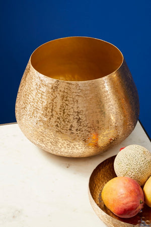 Porta Vaso Metallo Nero Stile Industriale da Interno - ROMAN Colore: Oro