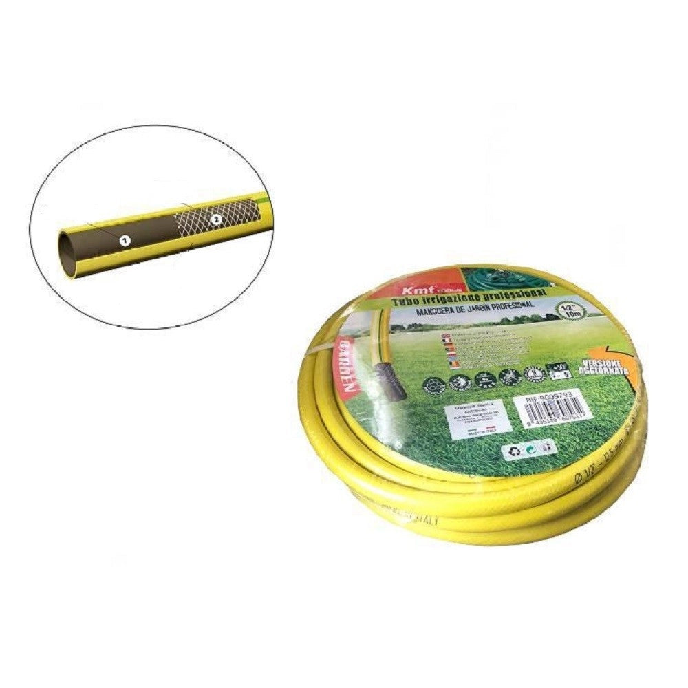 Trade Shop - Tubo Acqua Da Giardino Irrigazione Retinato Professionale ø1/2" 10 Metri 9009793 -