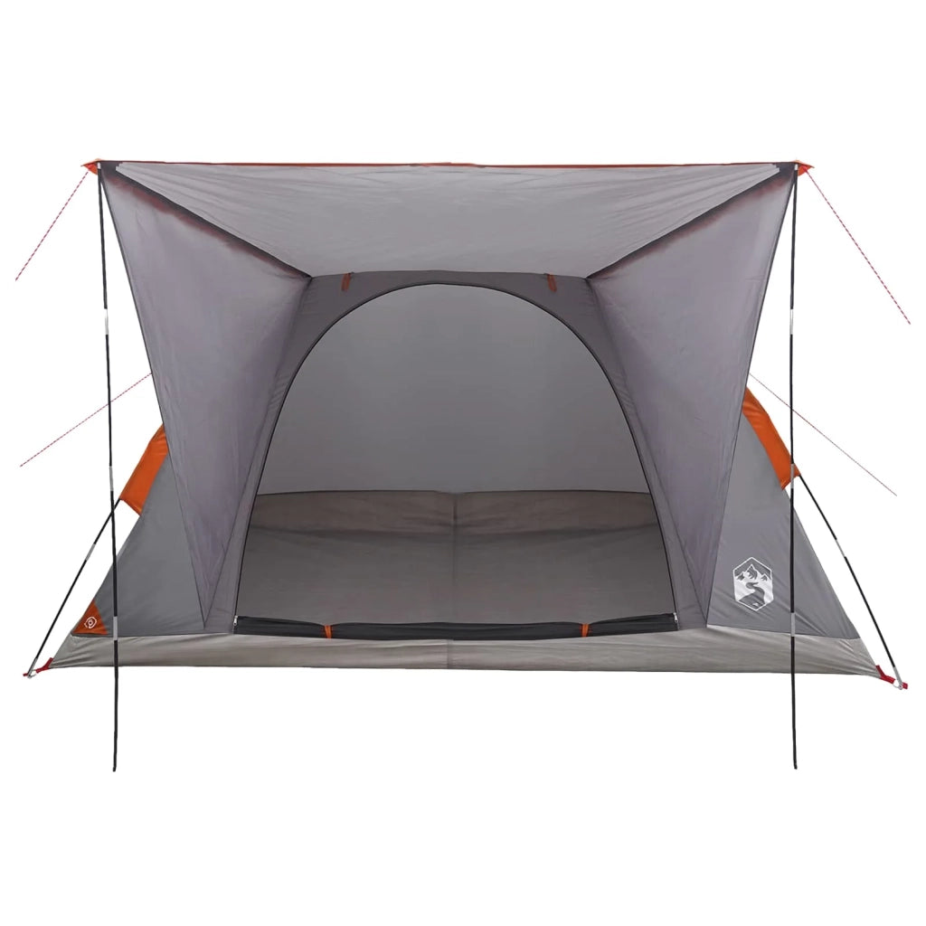 Tenda da campeggio con tetto Grigio e arancione 4 persone 42028649