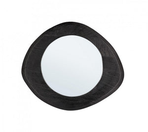 Specchio Legno Marrone Moderno da Parete - PAULINA Dimensione: 50x44, Colore: Nero