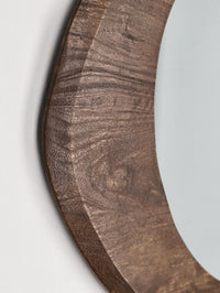 Specchio Legno Marrone Moderno da Parete - PAULINA Dimensione: 70x60, Colore: Marrone