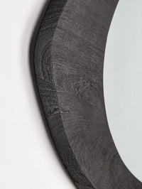 Specchio Legno Marrone Moderno da Parete - PAULINA Dimensione: 70x60, Colore: Nero