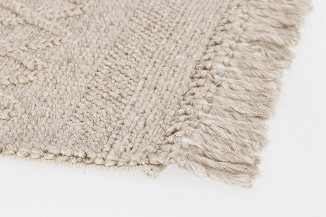 Tappeto Cotone Beige Boho da Interno - MORGAN Dimensione: 140x200, Colore: Beige