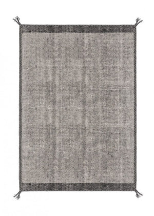 Tappeto Artigianale Tessuto Grigio Moderno da Interno - COOPER Dimensione: 140x200, Colore: Grigio