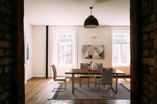 Tappeto Artigianale Tessuto Grigio Moderno da Interno - COOPER Dimensione: 200x300, Colore: Grigio