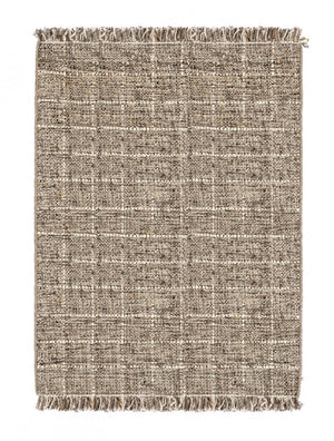 Tappeto Tessuto Beige Boho da Interno - COX Dimensione: 140x200, Colore: Marrone