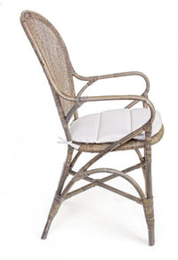 Sedia in Rattan Marrone Rustica da Interno - ANGELICA Colore: Marrone