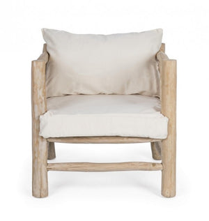 Poltrona in Teak Marrone Rustica da Esterno - KAI Colore: Marrone