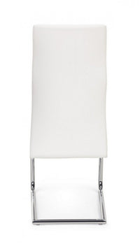 Set 4 Sedie Pelle Bianca Moderna da Interno - ASHER Colore: Bianco