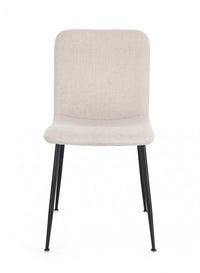 Set 4 Sedie Tessuto Beige Moderno da Interno - JARED Colore: Beige